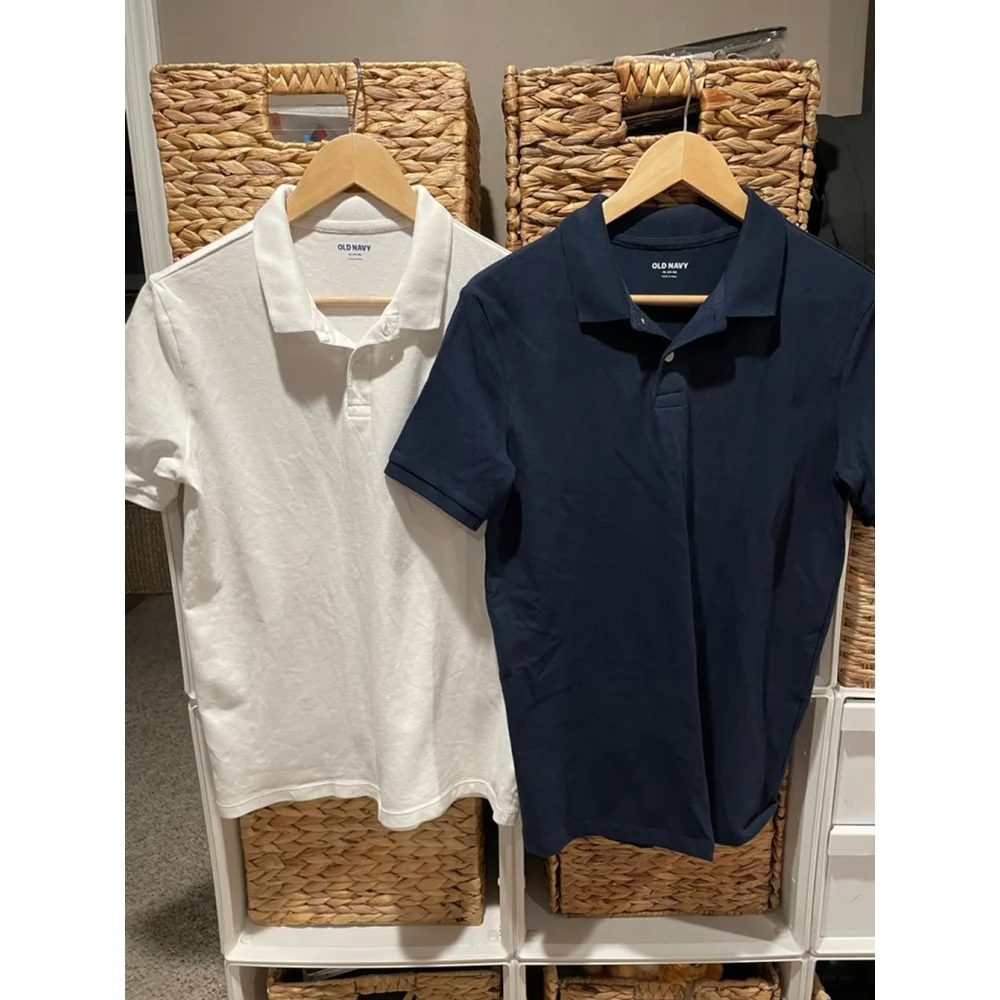 Boys Classic Polo Shirts-Back to School Collared Uniform Shirts-Size 14/16